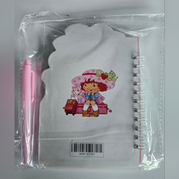 (Pick 1) Strawberry Shortcake Mini Notebook with Pen - Picture 8 of 11